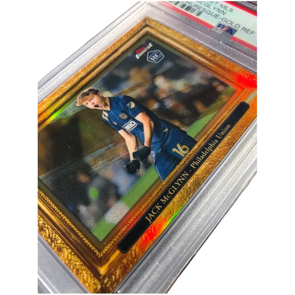 2022 Topps Finest MLS PITCHuresque Gold Refractor #P-7 Jack McGlynn /50 PSA 10